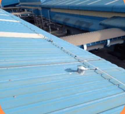 ระบบป้องกันฟ้าผ่า (Faraday) กลุ่มโรงงานเครื่องดื่มและบรรจุภัณฑ์แก้ว